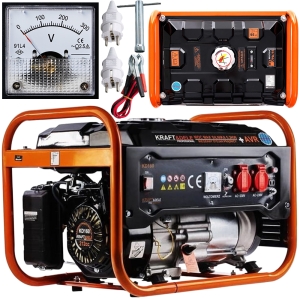AGREGAT PRĄDOTWÓRCZY  GENERATOR JEDNOFAZOWY 3500W 230V 12V BENZYNA 7KM 