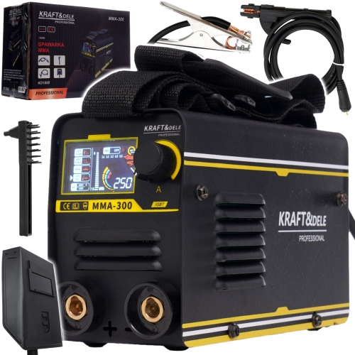 SPAWARKA INWERTOROWA 300A MMA IGBT LCD TIG LIFT REGULACJA MOCY ZESTAW
