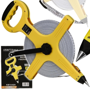 MIARA TAŚMA MIERNICZA METRÓWKA ZWIJANA 100m MIARKA