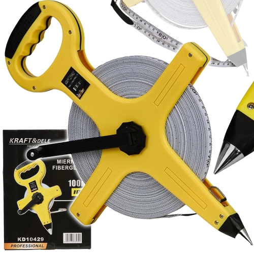 MIARA TAŚMA MIERNICZA METRÓWKA ZWIJANA 100m MIARKA