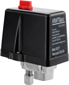 AUTOMATYCZNY WYŁĄCZNIK CIŚNIENIOWY 3-FAZOWY KOMPRESORA MANUALNE POKRĘTŁO