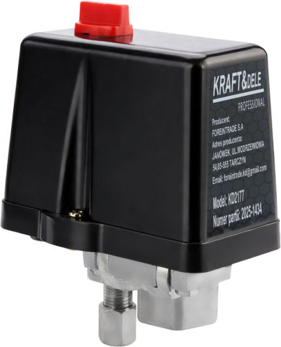 AUTOMATYCZNY WYŁĄCZNIK CIŚNIENIOWY 3-FAZOWY KOMPRESORA MANUALNE POKRĘTŁO