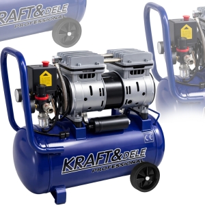 KOMPRESOR BEZOLEJOWY SPRĘŻARKA POWIETRZA 24L 1200W 220L/min 230V/50Hz