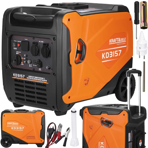 AGREGAT INWENTOROWY GENERATOR PRĄDU 4,5kW 4500W 230V/50Hz 4-SUWOWY BENZYNA