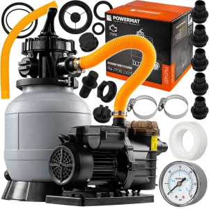 POMPA PIASKOWA DO BASENU FILTRUJĄCA DO BASENÓW 7900l/h FILTR TIMER LCD 250W