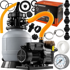POMPA PIASKOWA FILTRUJĄCA DO BASENÓW BASENU 13200 l/h FILTR TIMER LCD 550W
