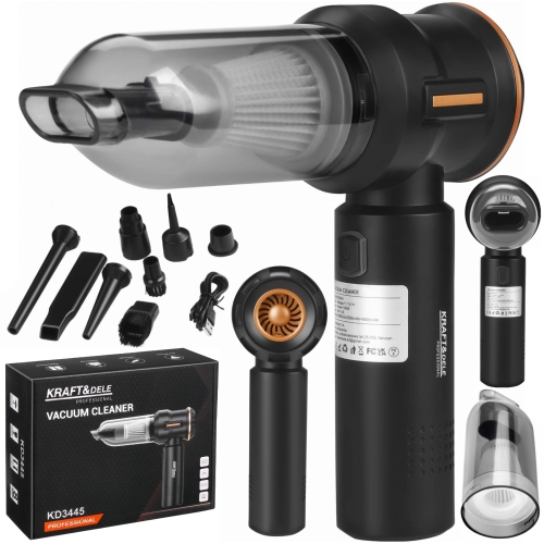 ODKURZACZ AKUMULATOROWY 100W 6000MAH 3W1 HEPA USB TYPU C 0,2L KOMPATYBILNY