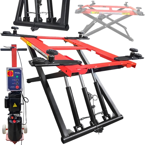 PODNOŚNIK NOŻYCOWY SAMOCHODOWY AUTOMATYCZNY 2,8T 2800kg 230V 1200mm