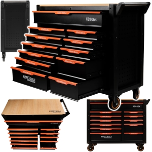 SZAFKA NARZĘDZIOWA PUSTA WÓZEK WARSZTATOWY 12 SZUFLAD ŁOŻYSKOWANA