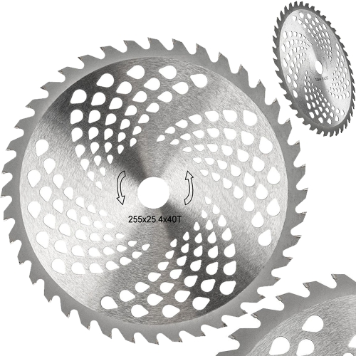 TARCZA WIDIOWA DO KOSY SPALINOWEJ DO KRZEWÓW GAŁĘZI PIŁA 40T 255x25,4mm