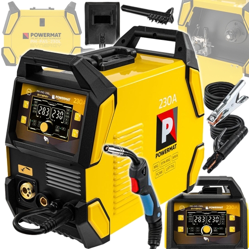 SPAWARKA INWERTOROWA MIGOMAT PÓŁAUTOMAT 230A MIG MAG MMA TIG LIFT SYNERGIA