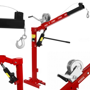 ŻURAW DŹWIG PODNOŚNIK HDS OBROTOWY 450kg HYDRAULICZNY WYCIĄGARKA LINOWA