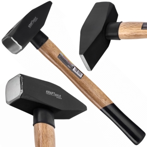 MŁOTEK MŁOT MASZYNISTY ŚLUSARSKI BUDOWLANY OKUTY 2KG 40CM DREWNIANY TRZONEK