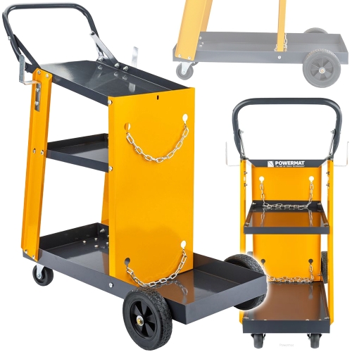 WÓZEK SPAWALNICZY DO SPAWAREK Z MIEJSCEM NA BUTLĘ 73x85x40cm UDŹWIG 100kg