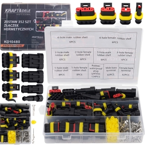 WTYCZKI ZESTAW WTYCZEK KOSTEK ELEKTRYCZNYCH ZŁĄCZEK HERMETYCZNYCH 352el