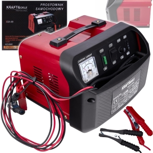 PROSTOWNIK SAMOCHODOWY DO AKUMULATORÓW 12V/24V 30A SZYBKIE ŁADOWANIE
