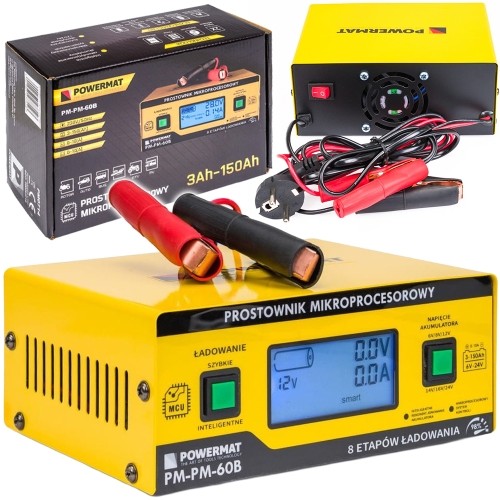 PROSTOWNIK MIKROPROCESOROWY AKUMULATOROWY 6V - 24V