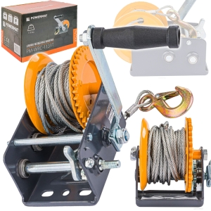 LINOWA WCIĄGARKA WYCIĄGARKA KORBOWA RĘCZNA 1133KG 10M NA KORBĘ 2500LBS