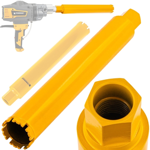 WIERTŁO KORONKOWE DIAMENTOWE DO BETONU WIERTNICY OTWORNICA RDZEŃ 63x450mm