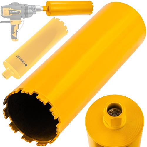 WIERTŁO KORONKOWE DIAMENTOWE DO BETONU WIERTNICY OTWORNICA RDZEŃ 132x450mm