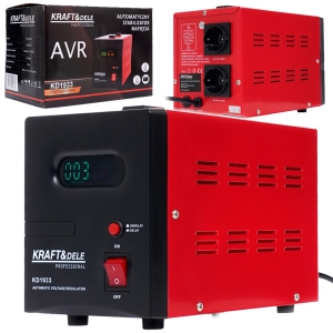 STABILIZATOR NAPIĘCIA PRĄDU 1200W AVR 2000VA 230V DO AGREGATU WYŚWIETLACZ