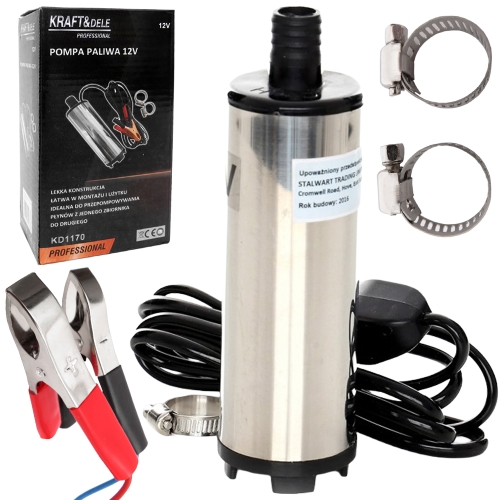 KOMPAKTOWA POMPKA POMPA SPUSZCZANIA PALIWA ROPY OLEJU 12V 60W 30 L/min