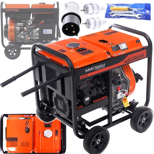 AGREGAT PRĄDOTWÓRCZY GENERATOR PRĄDU DIESEL 4-SUW 7,5kW 7500W AVR 230V/50Hz