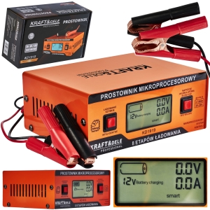 PROSTOWNIK SAMOCHODOWY MIKROPROCESOROWY AKUMULATOROWY ŁADOWARKA 6V - 24V