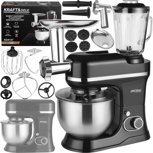ROBOT KUCHENNY PLANETARNY MAX 3000W 5L MIKSOWANIE UBIJANIE BLENDOWANIE