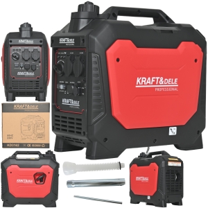 AGREGAT PRĄDOTWÓRCZY GENERATOR PRĄDU INWERTOROWY 2,5KW 2x230V BENZYNA 4-SUW