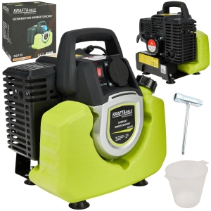 AGREGAT PRĄDOTWÓRCZY GENERATOR PRĄDU INWERTOROWY 1KW 230V 2-SUW BENZYNA