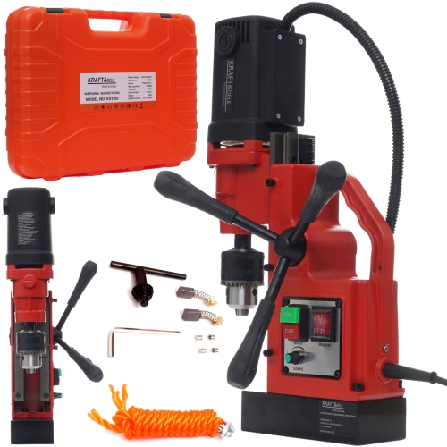 WIERTARKA STOŁOWA MAGNETYCZNA PIONOWA 1800W 1300N 16mm ZESTAW WALIZKA