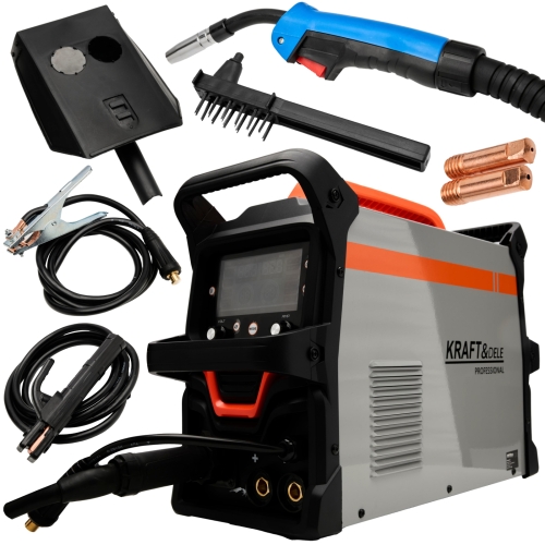 SPAWARKA INWERTOROWA IGBT 255A MIG/FLUX/MMA/LIFT TIG/ALU +AKCESORIA