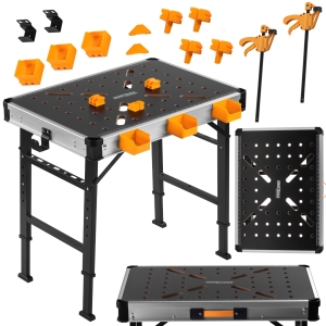 WIELOFUNKCYJNY STÓŁ ROBOCZY MONTAŻOWY 454 KG SKŁADANY WARSZTATOWY 845x600mm