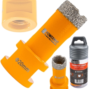 OTWORNICA DIAMENTOWA 20mm KORONKA WIERTŁO M14 DO GRESU PŁYTEK GLAZURY