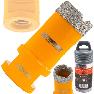 OTWORNICA DIAMENTOWA 25mm KORONKA WIERTŁO M14 DO GRESU PŁYTEK GLAZURY