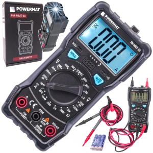 MULTIMETR CYFROWY ELEKTRYCZNY MIERNIK PRĄDU LCD 600V AC/DC LED HFE PRECYZJA