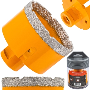OTWORNICA DIAMENTOWA 65mm KORONKA WIERTŁO M14 DO GRESU PŁYTEK GLAZURY