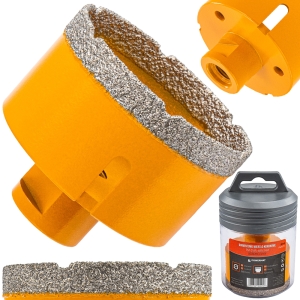 OTWORNICA DIAMENTOWA 68mm KORONKA WIERTŁO M14 DO GRESU PŁYTEK GLAZURY