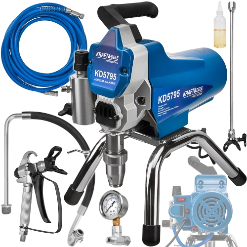 AGREGAT MALARSKI PISTOLET HYDRODYNAMICZNY NATRYSKOWY 1500W 2,3L/min DYSZA