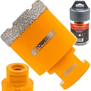 OTWORNICA DIAMENTOWA 40mm KORONKA WIERTŁO M14 DO GRESU PŁYTEK GLAZURY