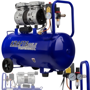 KOMPRESOR BEZOLEJOWY 50L 1500W 290L/min 8BAR SPRĘŻARKA POWIETRZA MANOMETR