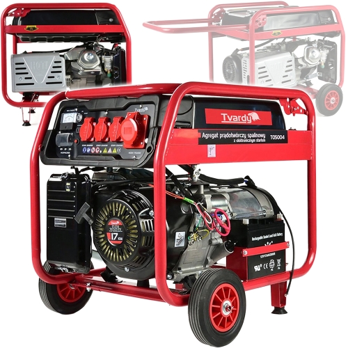 AGREGAT PRĄDOTWÓRCZY GENERATOR PRĄDU 8500W 8,5kW AVR 400V 230V 17KM BENZYNA