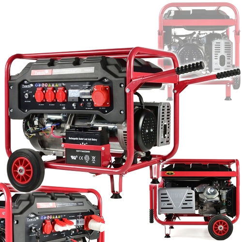 AGREGAT PRĄDOTWÓRCZY GENERATOR PRĄDU AVR 6,6 kW 15KM 230V/400V OHV BENZYNA