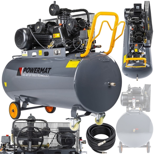 KOMPRESOR OLEJOWY 200L 8 BAR SPRĘŻARKA 3kW/4KM 230V 650L/MIN + WĄŻ 