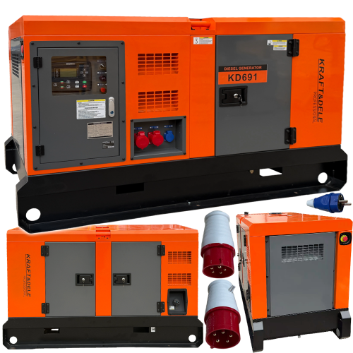 AGREGAT PRĄDOTWÓRCZY GENERATOR PRĄDU DIESEL 30/32kW 220/380V 3 FAZOWY 4-SUW