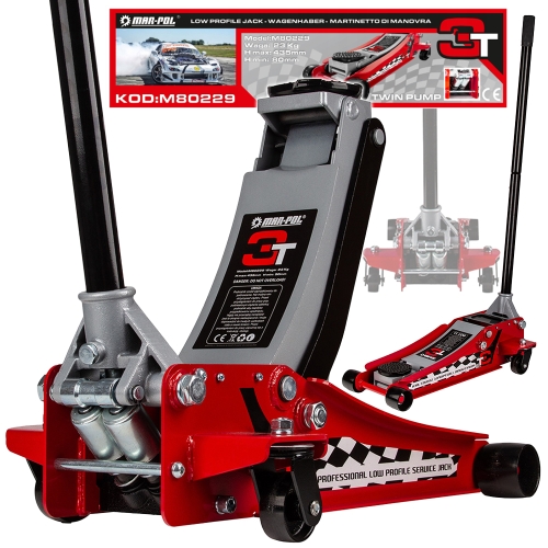PODNOŚNIK NISKOPROFILOWY HYDRAULICZNY SAMOCHODOWY 3 TONY 3000kg ŻABA