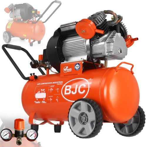 KOMPRESOR OLEJOWY SPRĘŻARKA POWIETRZA 2 TŁOKI 50L 390L/min 2,2kW 3KM 230V