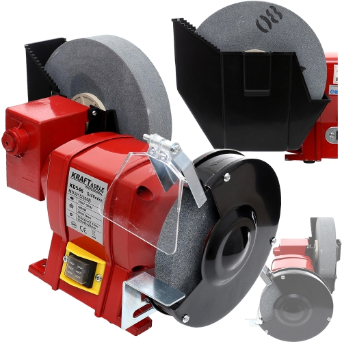 SZLIFIERKA WIELOFUNKCYJNA STOŁOWA MOKRO SUCHO 1800W 2xKAMIEŃ 230V 2950rpm