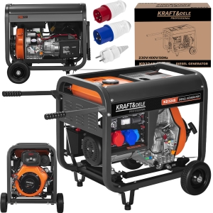 AGREGAT PRĄDOTWÓRCZY GENERATOR PRĄDU 230/400V TRÓJFAZOWY 7kW 7000W DIESEL